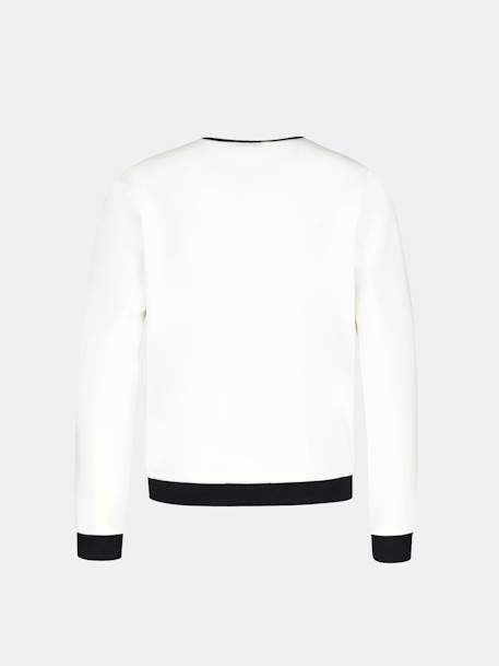 Sweat col rond essentiels Blanc 2 - vertbaudet enfant 
