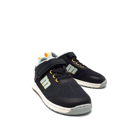 Sneakers garçon synthétique fermeture adhésive barefoot Bleu moyen+Blue+Vert olive 12 - vertbaudet enfant 