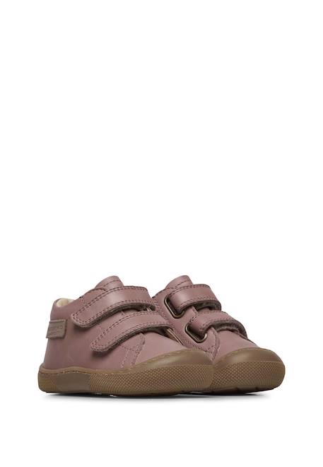 Chaussures barefoot en cuir amur vl Cognac-+Gris tourterelle-+Rose- 12 - vertbaudet enfant 