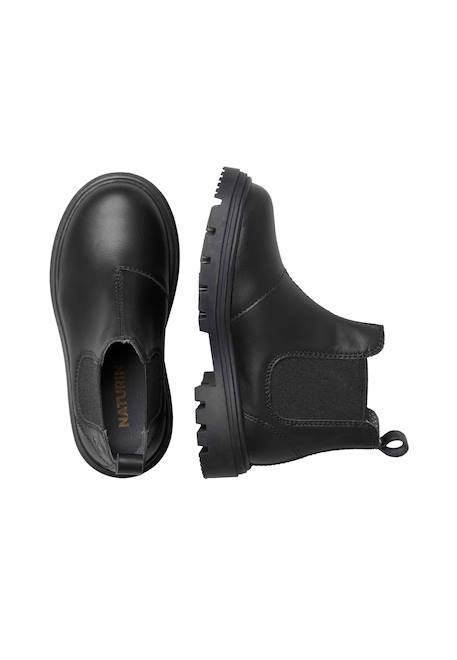Chaussures premiers pas en cuir keeira Noir- 4 - vertbaudet enfant 