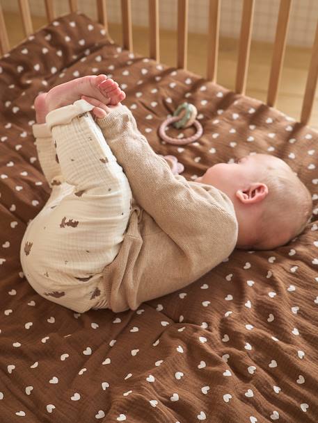 Fond de parc en gaze de coton chocolat 2 - vertbaudet enfant 
