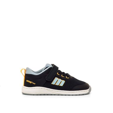 Sneakers garçon synthétique fermeture adhésive barefoot Bleu moyen+Blue+Vert olive 7 - vertbaudet enfant 