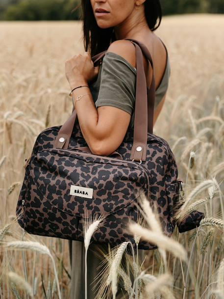 Sac à langer Genève II beige imprimé+Bleu marine+Cherry Blossom+gris chiné+Gris chiné+marron+noir imprimé+Vert sauge 39 - vertbaudet enfant 