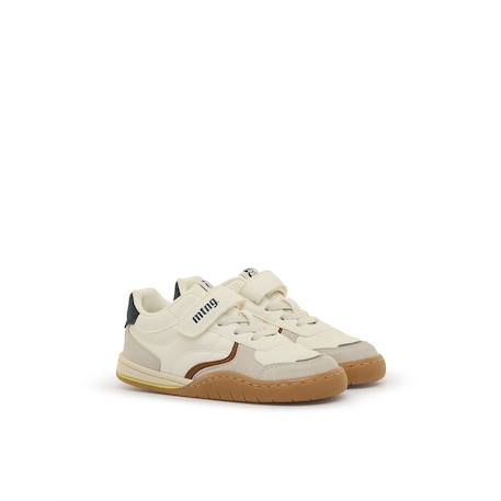 Sneakers garçon synthétique fermeture adhésive barefoot Blue+White 10 - vertbaudet enfant 
