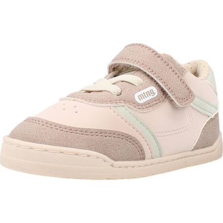 Sneakers filles synthétique fermeture adhésive barefoot marron clair+White 4 - vertbaudet enfant 