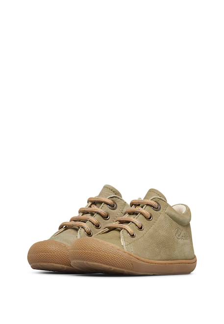 Chaussures premiers pas en suède cocoon Kaki-beige+Magnolia- 5 - vertbaudet enfant 