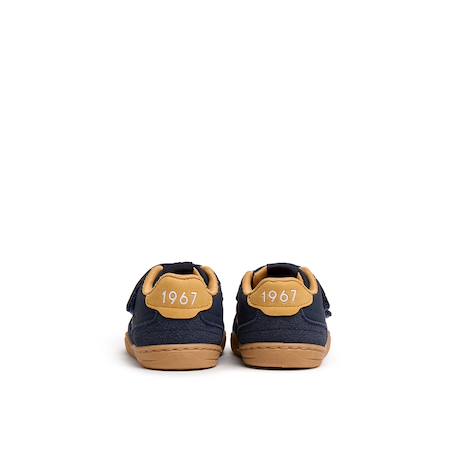 Sneakers garçon synthétique fermeture adhésive barefoot Blue+White 5 - vertbaudet enfant 