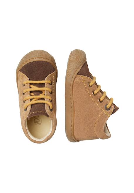 Chaussures premiers pas en suède cocoon Marron-citrouille-+Violet- 4 - vertbaudet enfant 