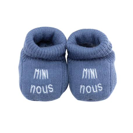 Chaussons naissance - mini nous Azul marino+Beige+Blanco+Gris+Mostaza+Verde 1 - vertbaudet enfant 