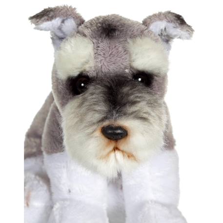 Peluche - peluche floppipup schnauzer - 22 cm Gris 3 - vertbaudet enfant 