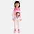 Pyjama fille imprimé manches longues pantalon gabby Rosatre+Rose 1 - vertbaudet enfant 
