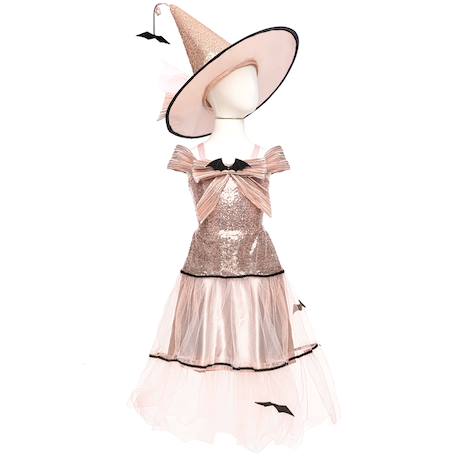Déguisement enfant robe de sorcière glamour avec chapeau Rose 6 - vertbaudet enfant 