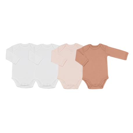 Lot de bodies pour bébé Blanco+Marrón+Rosa+Verde 13 - vertbaudet enfant 