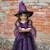 Déguisement enfant robe de sorcière araignée améthyste avec chapeau Violet 1 - vertbaudet enfant 