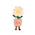 Peluche - fleur marguerite avec pot – mimi flowers – 24 cm Rose 1 - vertbaudet enfant 
