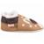 Chaussons bébé cuir souple fourrés adrien le chien Marron 1 - vertbaudet enfant 