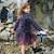 Déguisement enfant tutu et cape de sorcière araignée Violet 3 - vertbaudet enfant 