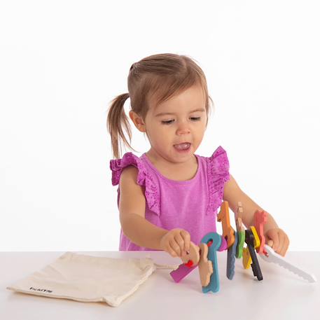 Set de 10 clefs à enfiler Multi-coloured 5 - vertbaudet enfant 