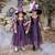 Déguisement enfant robe de sorcière araignée améthyste avec chapeau Violet 4 - vertbaudet enfant 