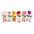 Peluche - peluche fleur avec pot – mimi flowers – 24 cm Corail 3 - vertbaudet enfant 