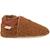 Chaussons enfant cuir souple bouclettes Marron 1 - vertbaudet enfant 