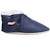 Chaussons bébé cuir souple uni fourrés Bleu 1 - vertbaudet enfant 