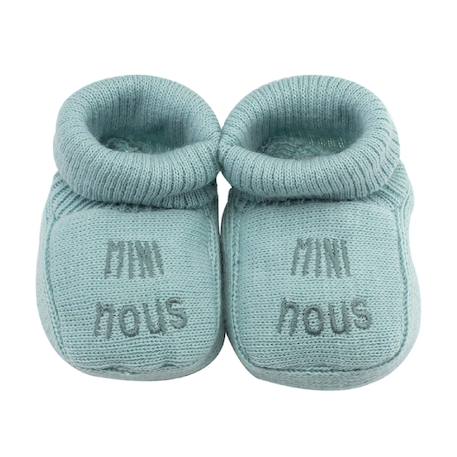 Chaussons naissance - mini nous Azul marino+Beige+Blanco+Gris+Mostaza+Verde 16 - vertbaudet enfant 