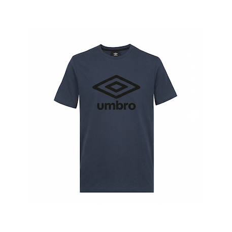 T-shirt manches courtes regular basic core logo Bleu marine/noir 1 - vertbaudet enfant 