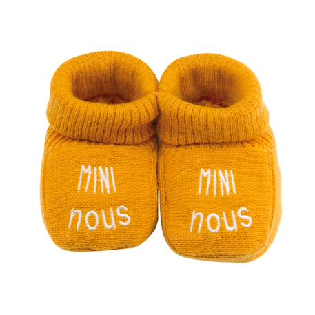 Chaussons naissance - mini nous Azul marino+Beige+Blanco+Gris+Mostaza+Verde 13 - vertbaudet enfant 