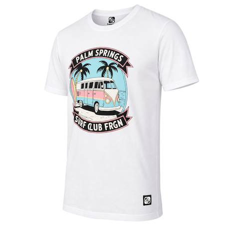 T-shirt junior garçon en jersey imprimé devant van Blanc/bleu/rose/jaune/noir 3 - vertbaudet enfant 
