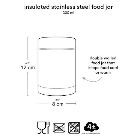Boîte repas isotherme en inox enfant Gris 6 - vertbaudet enfant 