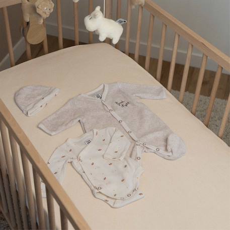 Lot de 2 draps-housses lit bébé Blanco+Terracota+Verde arcilla 11 - vertbaudet enfant 