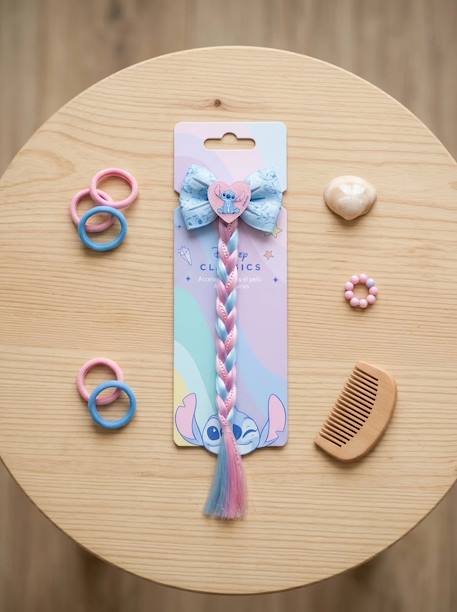 Chouchou tressé stitch avec figurine Bleu et rose 1 - vertbaudet enfant 