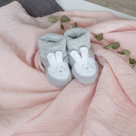 Chaussons naissance - petit lapin Blanco+Gris 4 - vertbaudet enfant 