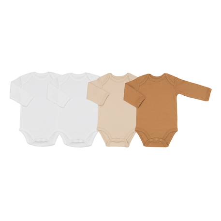 Lot de bodies pour bébé Blanco+Marrón+Rosa+Verde 7 - vertbaudet enfant 