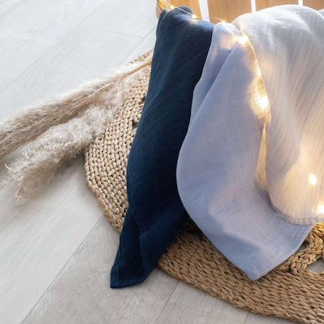 3 langes mousseline de coton Azul+Rosa 3 - vertbaudet enfant 