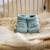 Chaussons naissance - message :  50% maman 50% papa Blanco+Gris+Mostaza+Verde 8 - vertbaudet enfant 