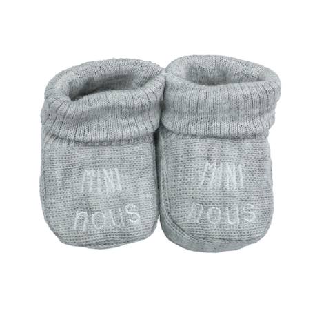 Chaussons naissance - mini nous Azul marino+Beige+Blanco+Gris+Mostaza+Verde 10 - vertbaudet enfant 
