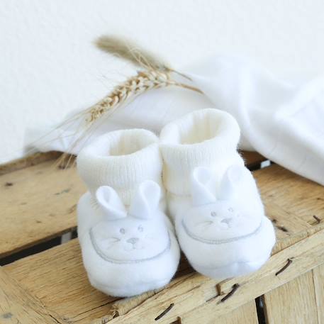Chaussons naissance - petit lapin Blanco+Gris 2 - vertbaudet enfant 
