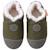 Chaussons cuir souple uni velours fourrés Vert 2 - vertbaudet enfant 
