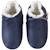 Chaussons enfant cuir souple uni fourrés Bleu 2 - vertbaudet enfant 