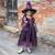 Déguisement enfant robe de sorcière araignée améthyste avec chapeau Violet 6 - vertbaudet enfant 