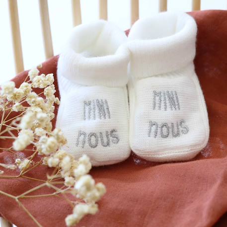 Chaussons naissance - mini nous Azul marino+Beige+Blanco+Gris+Mostaza+Verde 7 - vertbaudet enfant 