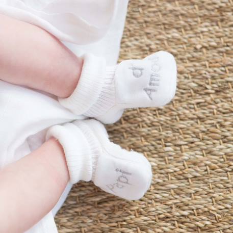 Chaussons bébé avec broderie papi d'amour Arena+Blanco+Gris 4 - vertbaudet enfant 