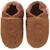 Chaussons bébé cuir souple bouclettes Marron 2 - vertbaudet enfant 