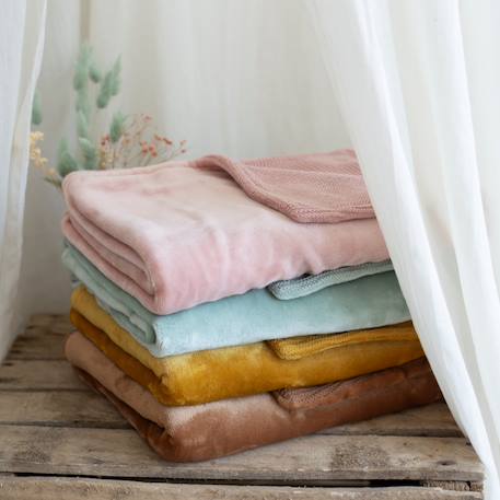 Couverture bébé réversible Arena+Mostaza+Tierra de siena+Verde arcilla 4 - vertbaudet enfant 