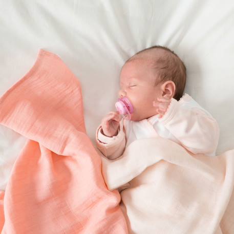 3 langes mousseline de coton Azul+Rosa 6 - vertbaudet enfant 