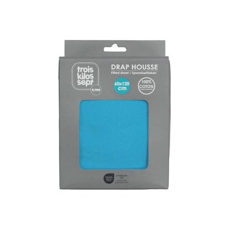 Drap housse oeko-tex® standard 100 Albaricoque+Arena+Azul+Azul cielo+Azul marino+Blanco+Camel+Caribe+Gris+Vainilla+Verde+Verde oliva 27 - vertbaudet enfant 