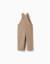 Salopette en velours côtelé avec poches cargo Beige+Bleu foncé 2 - vertbaudet enfant 