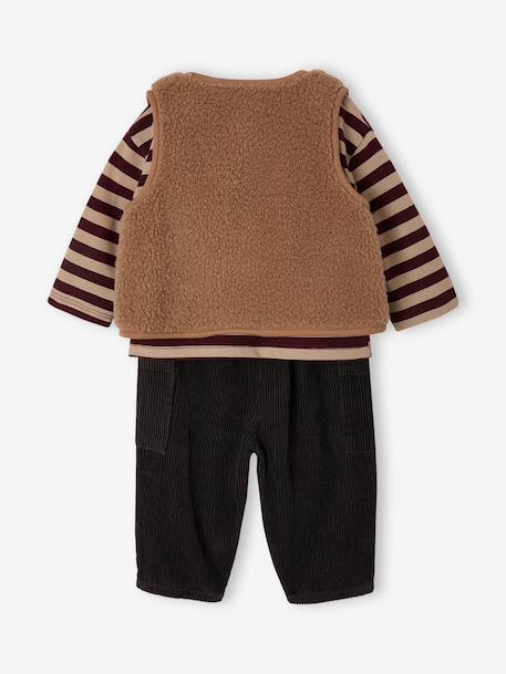 Ensemble 3 pièces bébé garçon anthracite 5 - vertbaudet enfant 